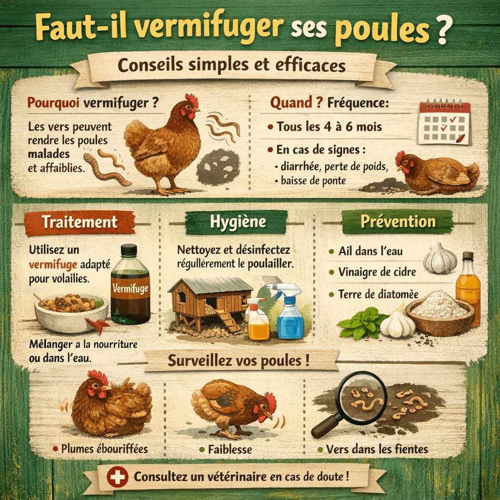 Faut il vermifuger ses poules conseils simples et efficaces