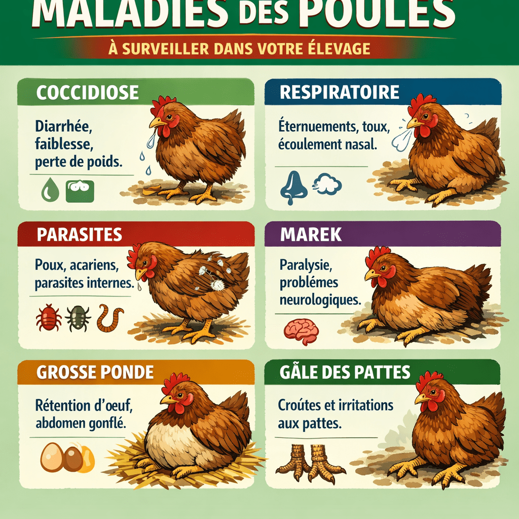 Les maladies courantes des poules sont une préoccupation majeure pour tous les éleveurs, qu’ils soient débutants ou expérimentés.