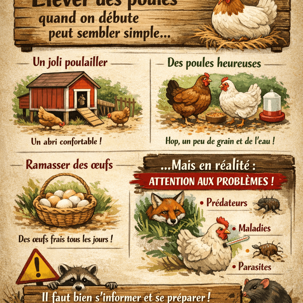 Élever des poules quand on débute peut sembler simple