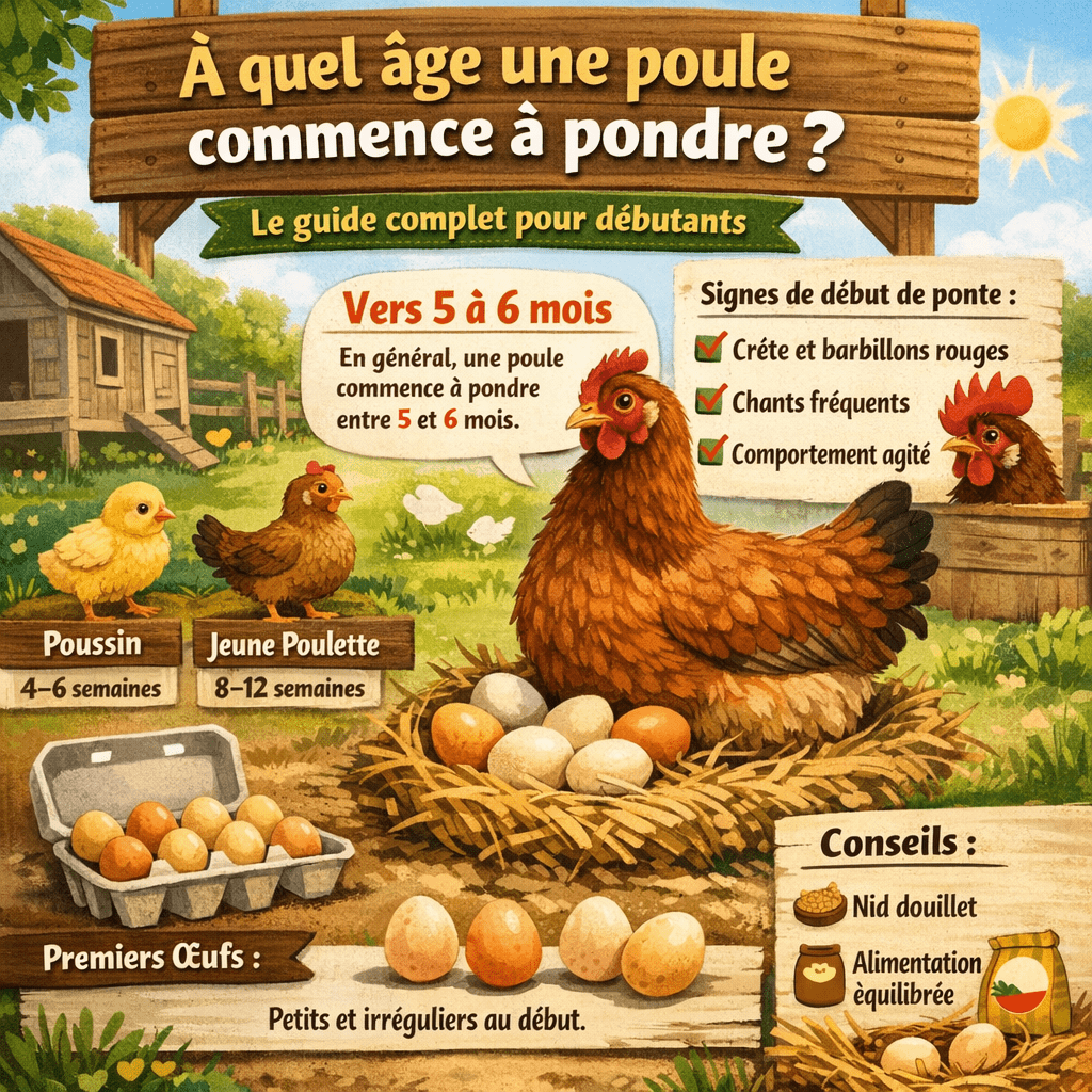 âge de la ponte d'une poule : le guide complet pour débutants
