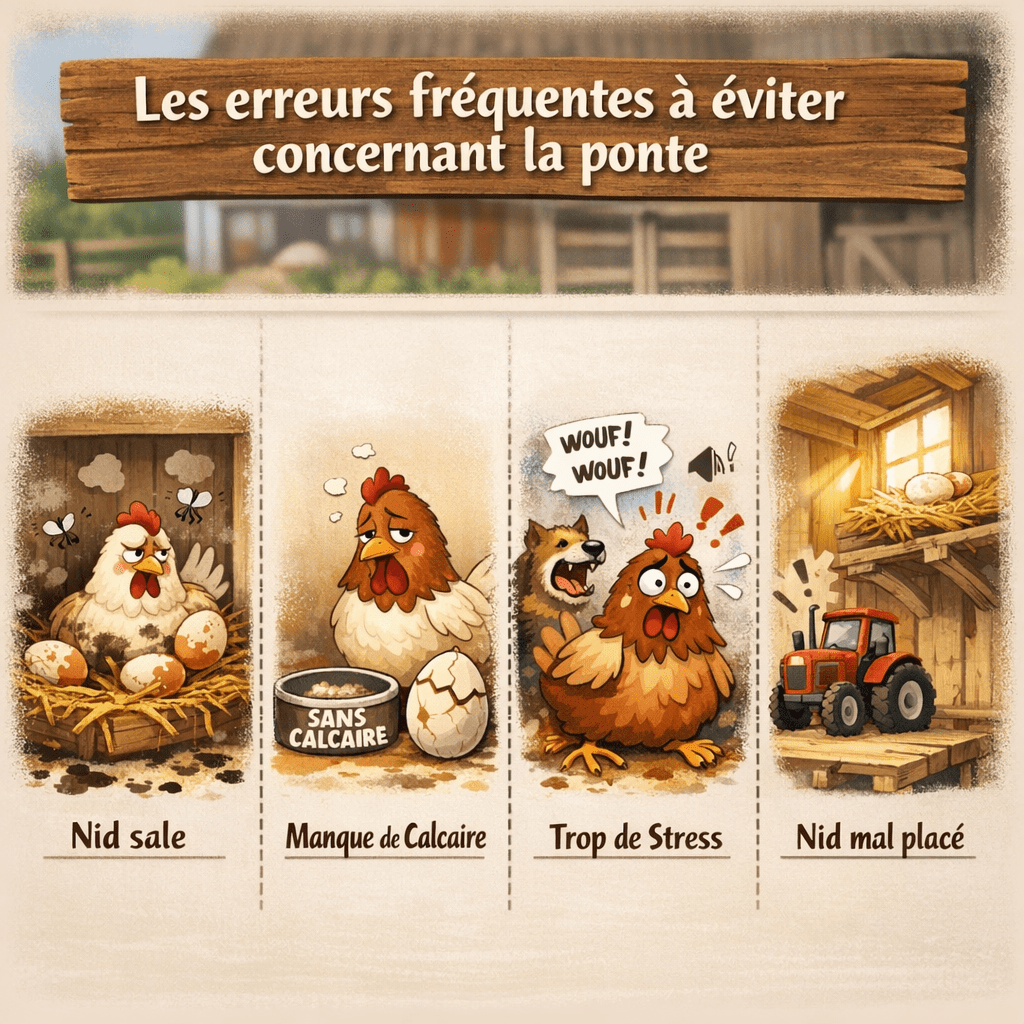 Les erreurs fréquentes à éviter concernant la ponte