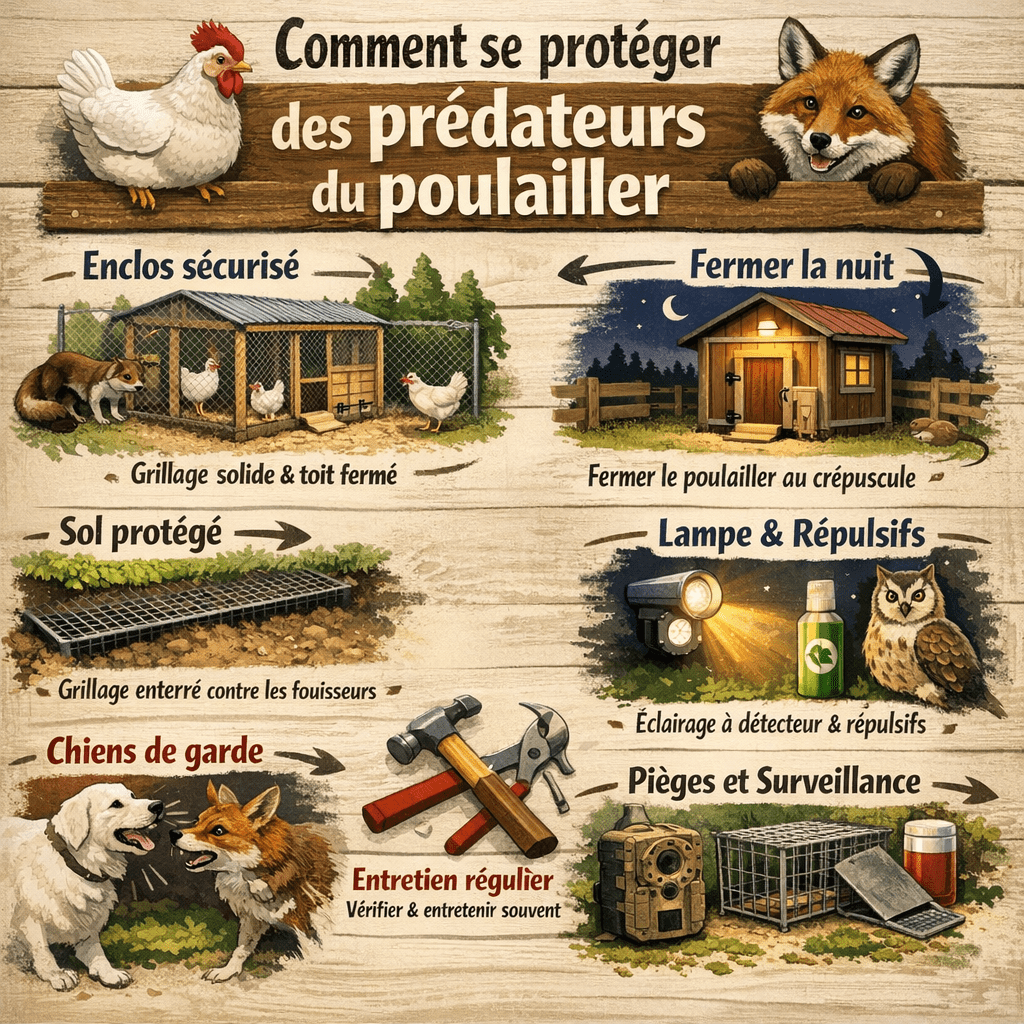 Comment se protéger des prédateurs du poulailler