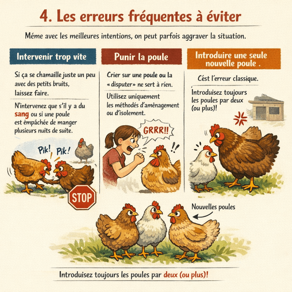 Pourquoi une poule dominante empêche les autres de dormir