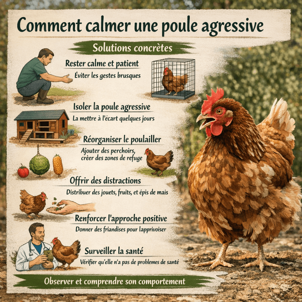 Pourquoi une poule dominante empêche les autres de dormir