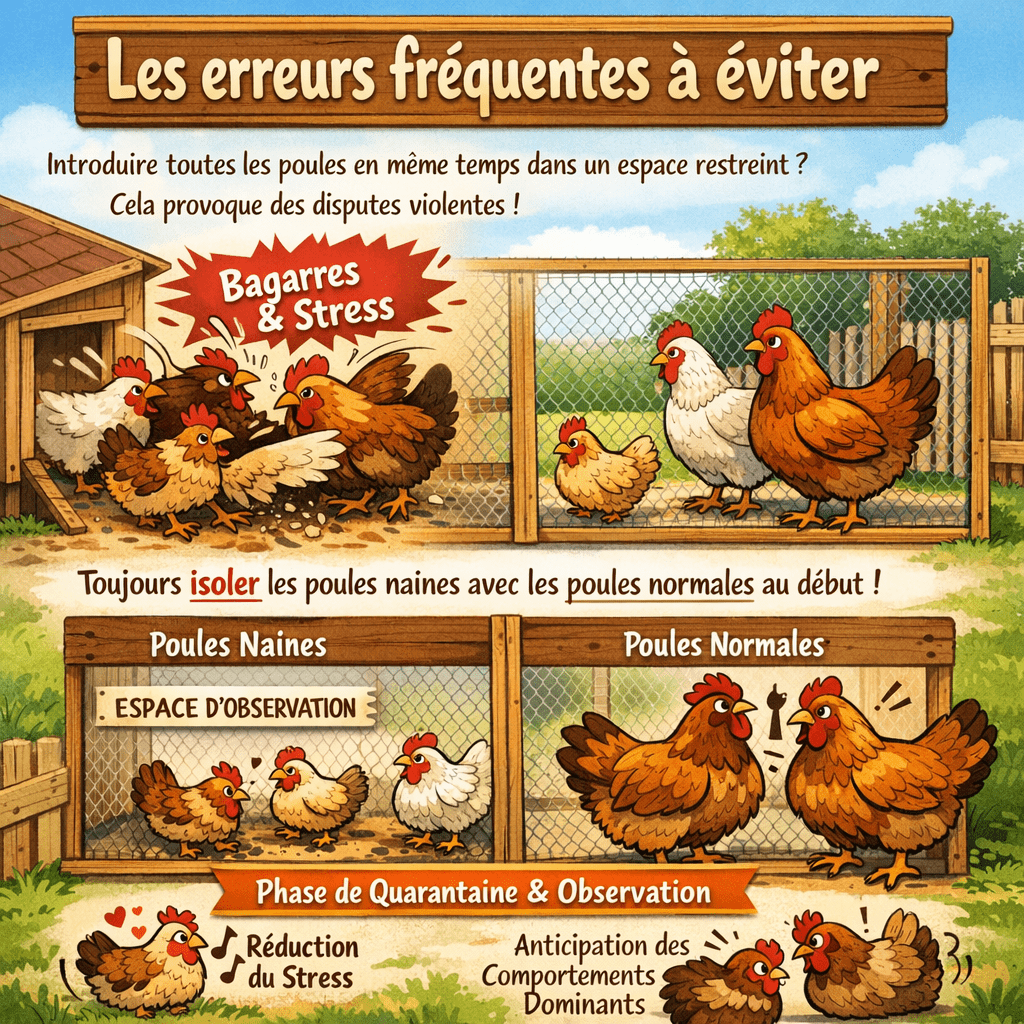 Peut on élever ensemble des poules naines avec des poules normales