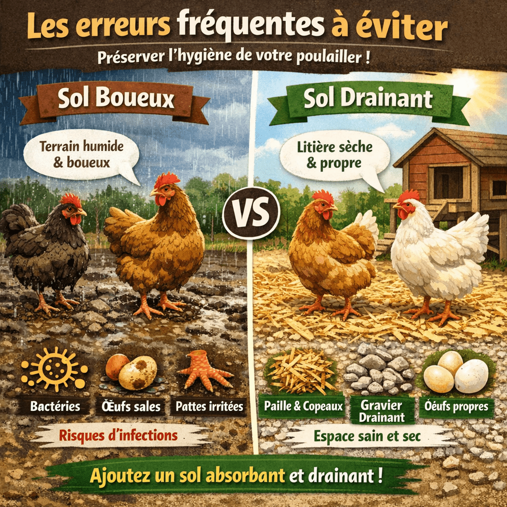 Sol du poulailler quel revêtement choisir pour vos poules
