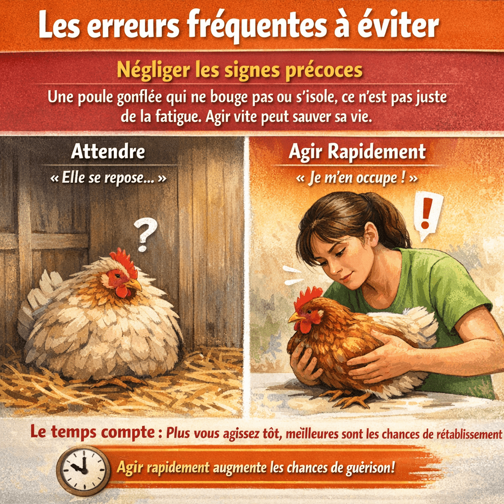Poule qui s’isole et ne mange plus conseils et solutions