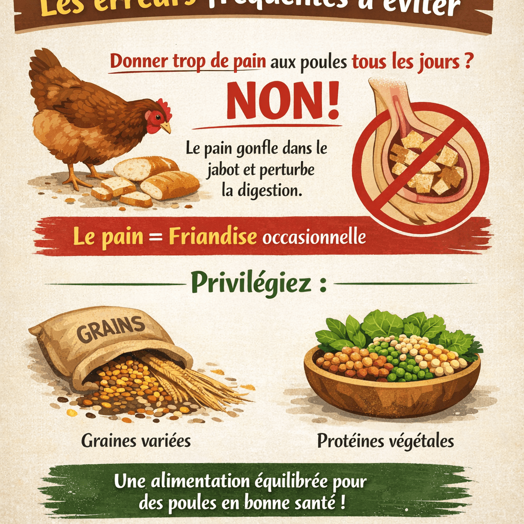 Les aliments dangereux pour les poules à éviter absolument