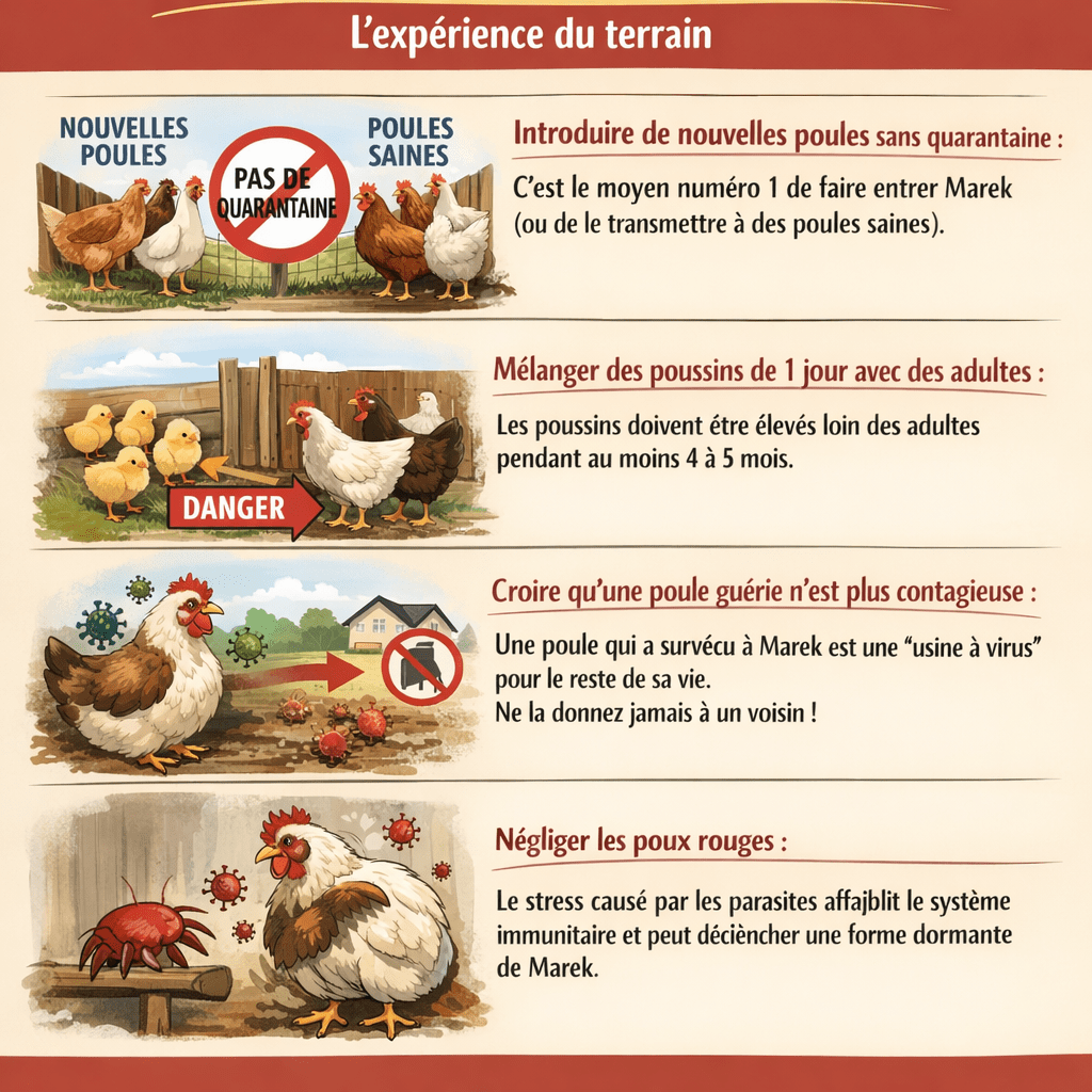Maladie de Marek chez la poule