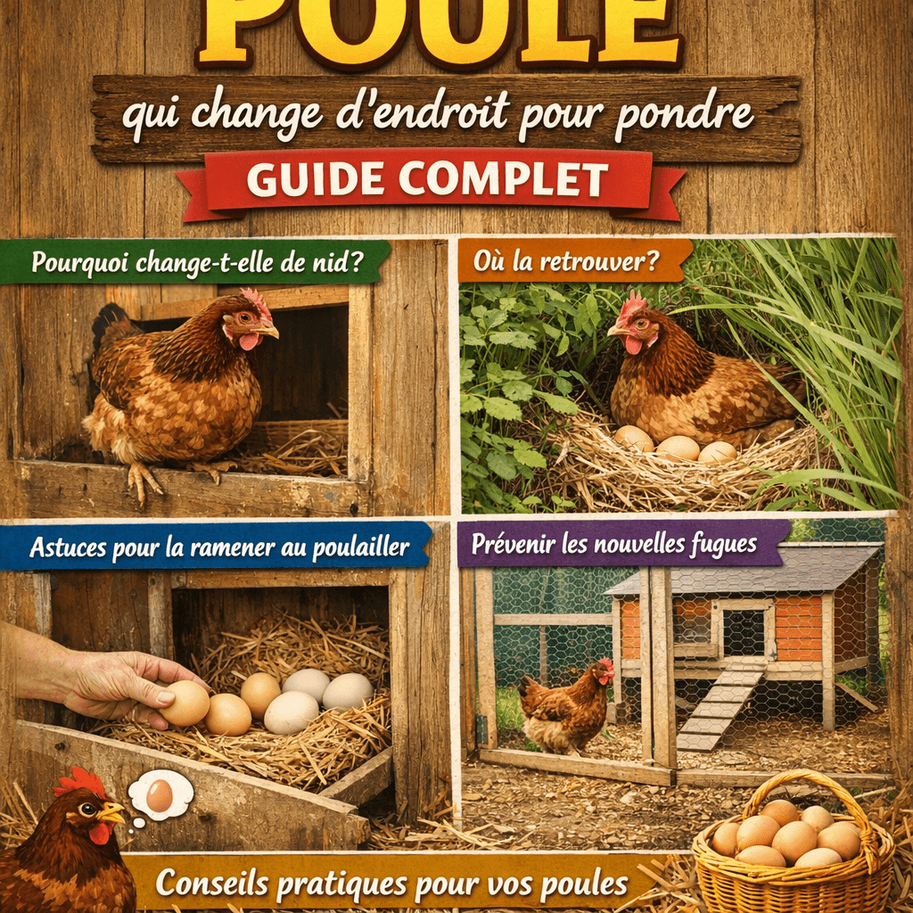 Poule qui change d’endroit pour pondre ? Guide complet