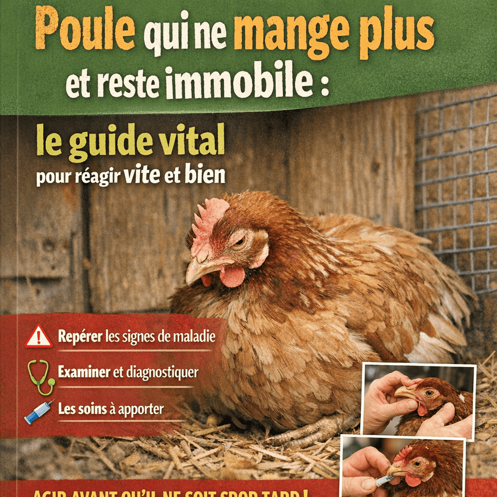 Poule qui ne mange plus et reste immobile : le guide vital pour réagir vite et bien