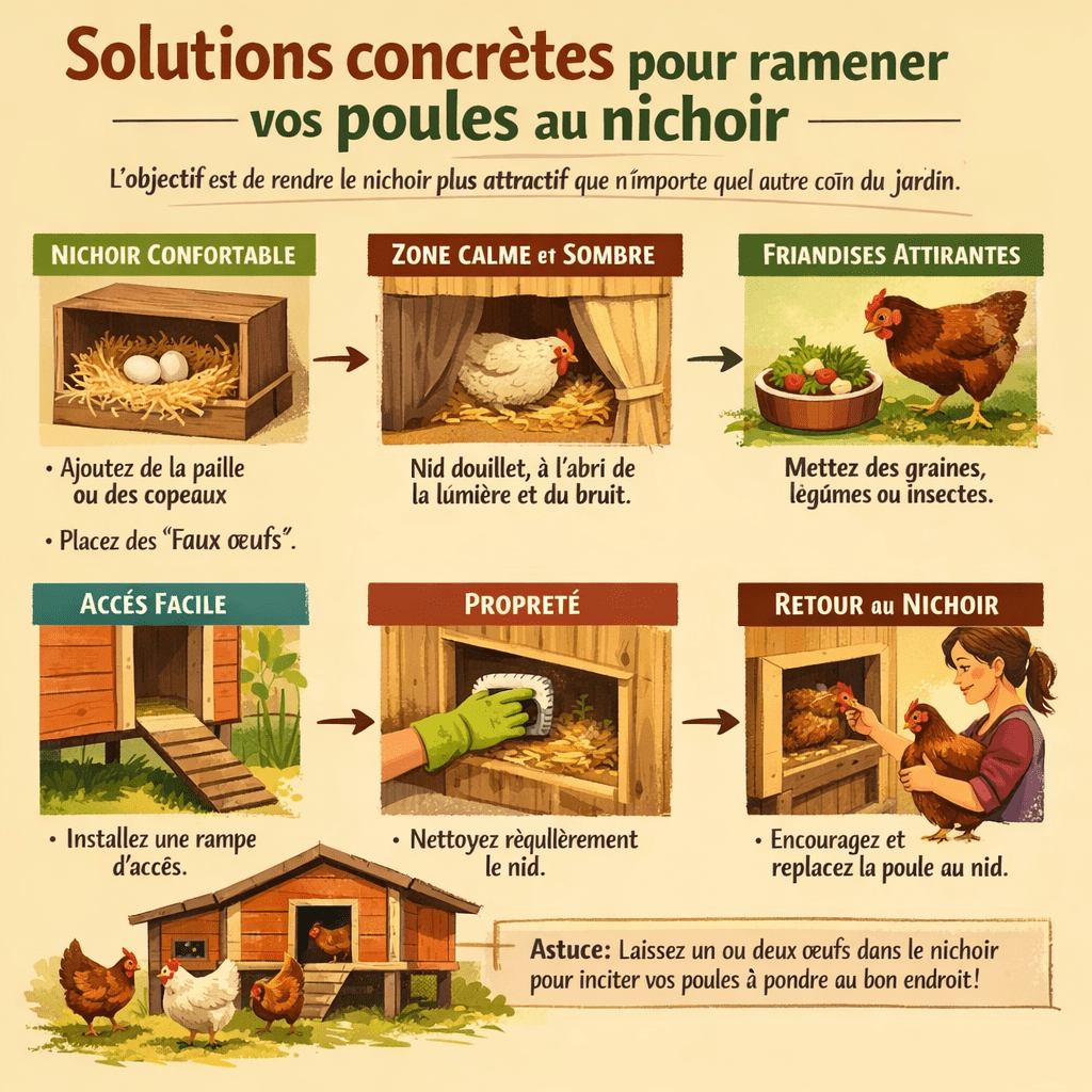 Poule qui change d’endroit pour pondre Guide complet