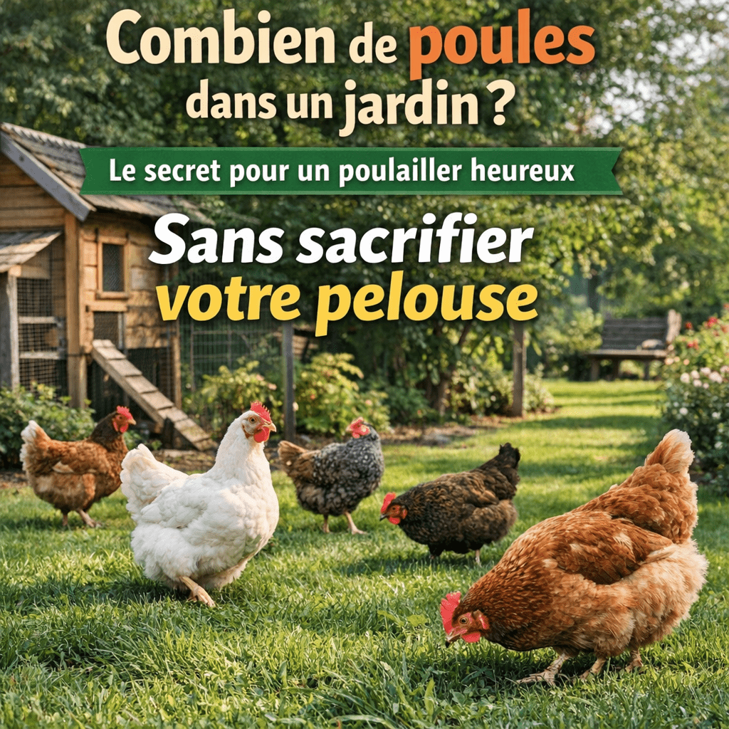 Combien de poules dans un jardin
