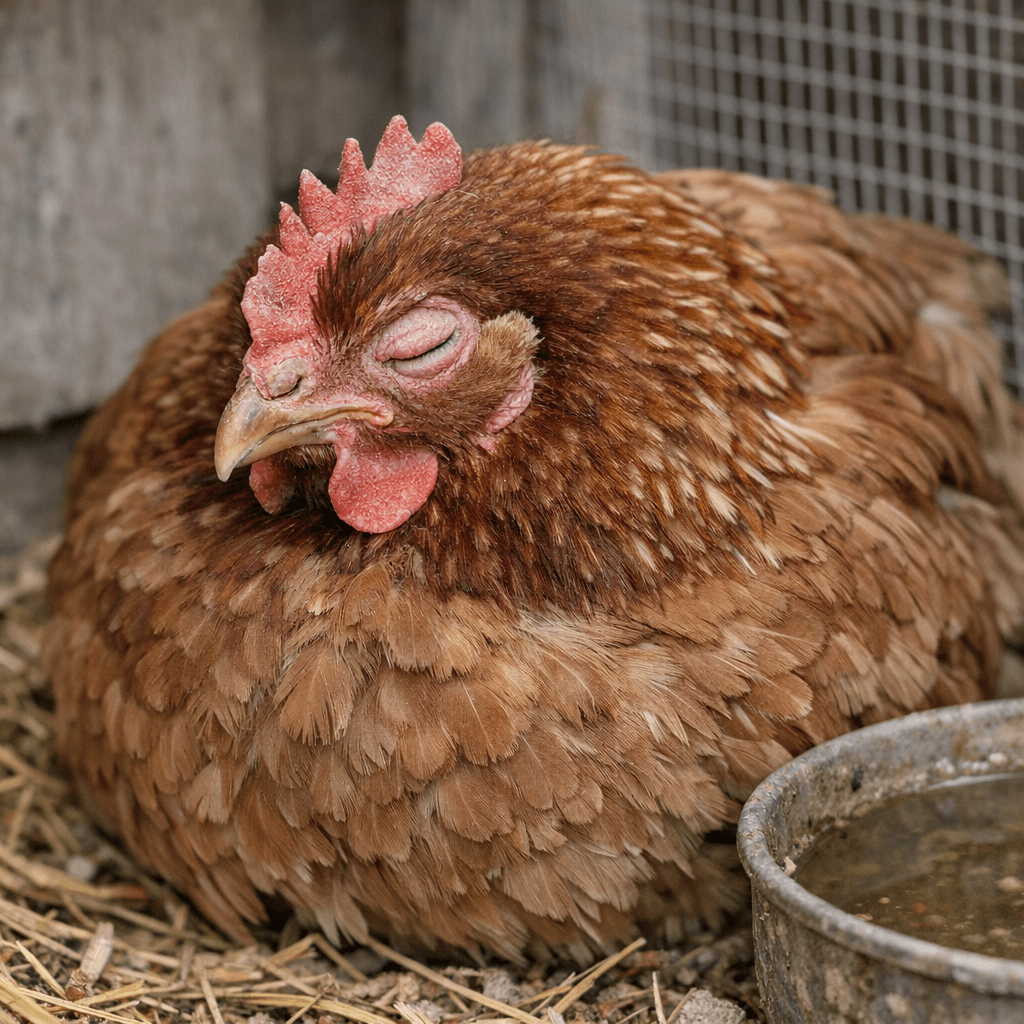 Poule qui ferme un œil, comment réagir efficacement pour la sauver