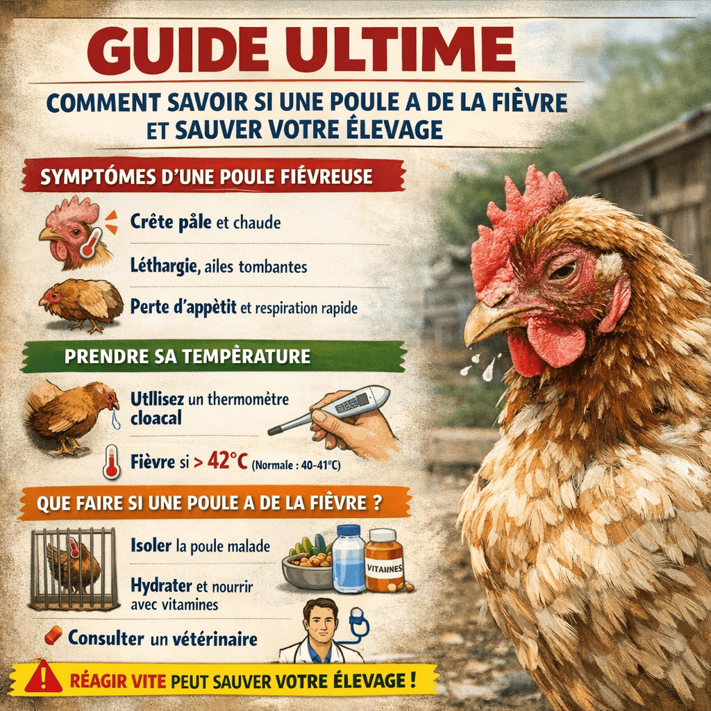 Comment savoir si une poule a de la fièvre et sauver votre élevage