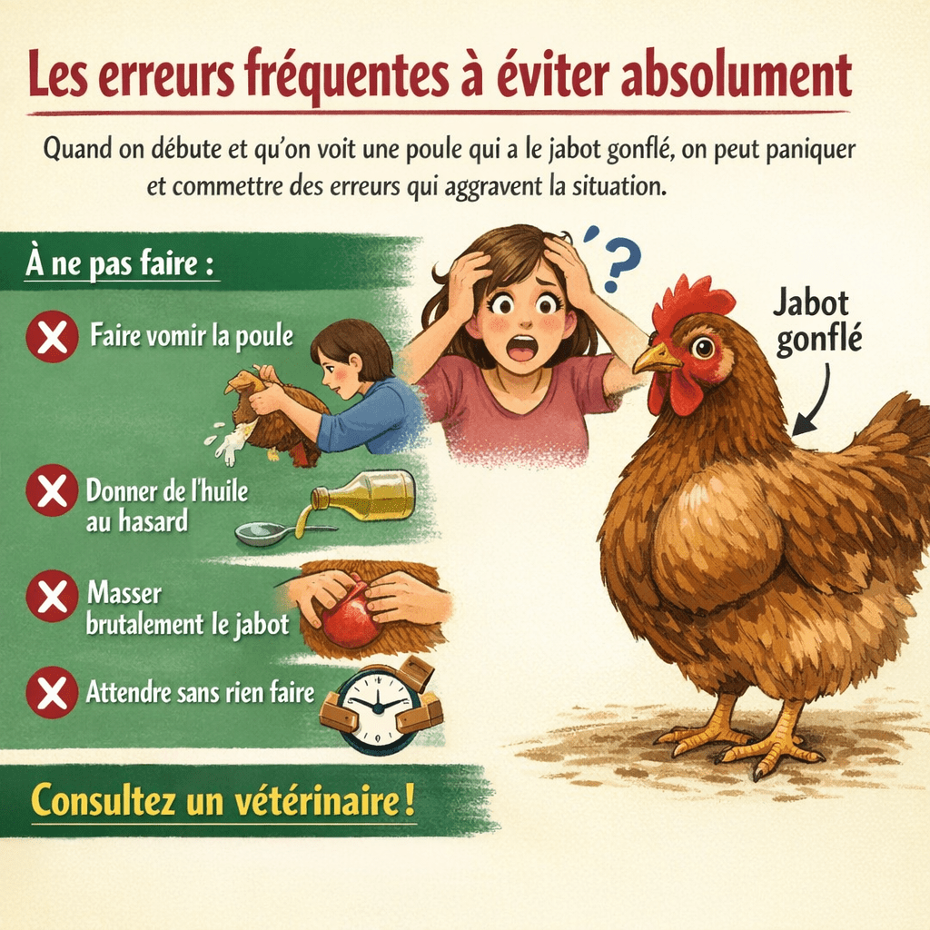 Poule qui a le Jabot Gonflé