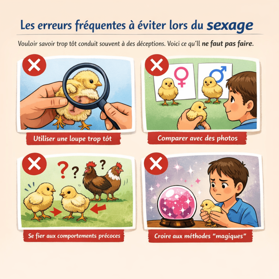 Choisir le sexe de ses poussins