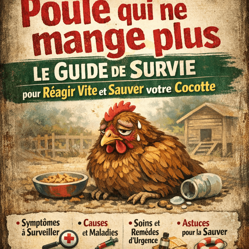 Poule qui ne mange plus