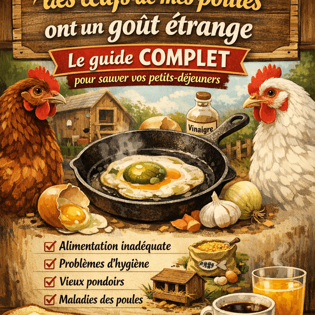 Pourquoi les œufs de mes poules ont un goût étrange ? Le guide COMPLET pour sauver vos petits-déjeuners