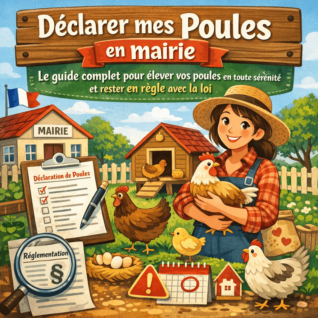 Déclarer mes poules en mairie : Le guide complet pour élever vos poules en toute sérénité et rester en règle avec la loi