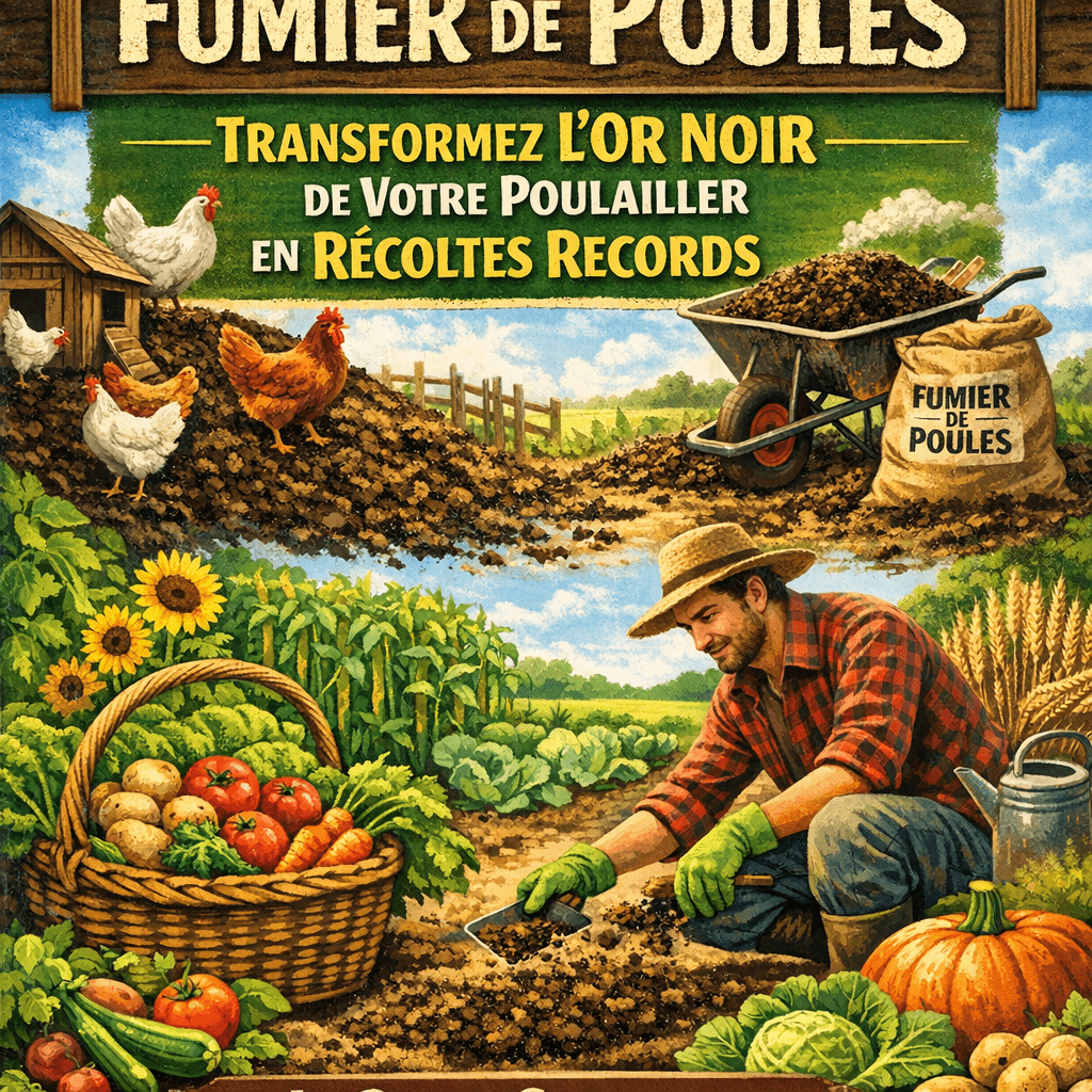 Fumier de poules : Transformez "l’or noir" de votre poulailler en récoltes records (le guide complet pour ne plus rien gaspiller)
