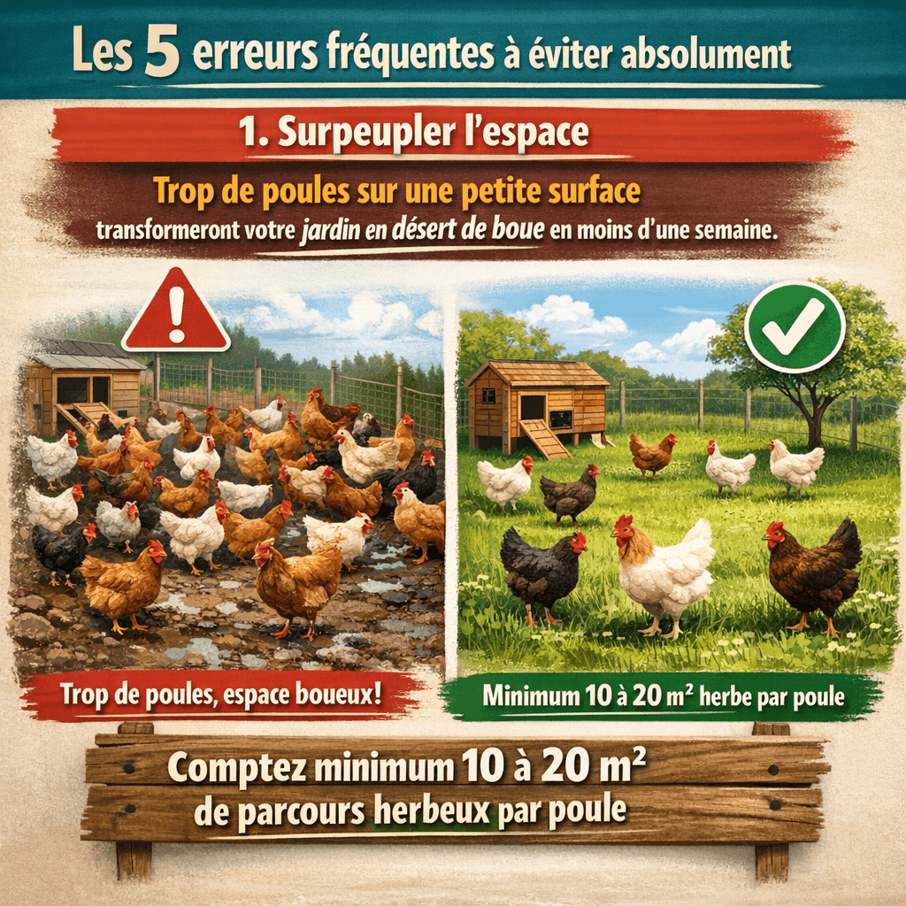 Poules et potager