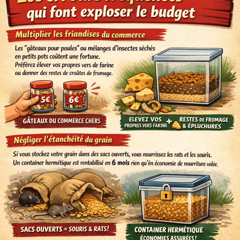 Combien coûte l'entretien d'une poule par an