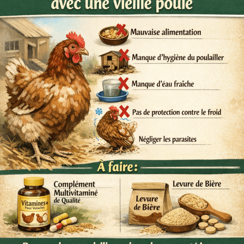 Fin de vie d'une poule