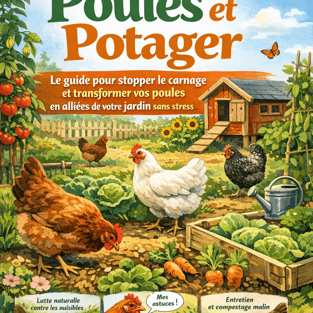 Poules et potager