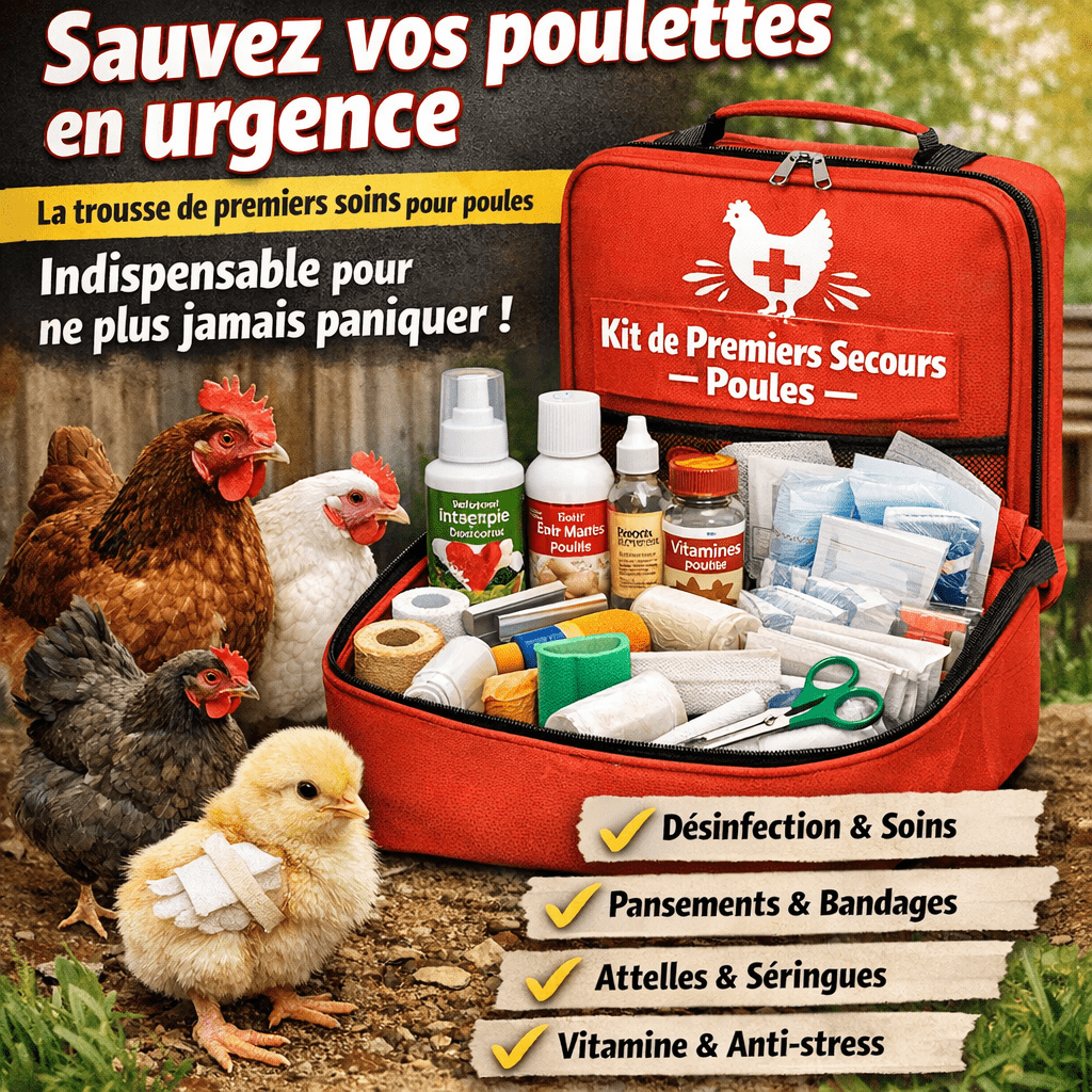 Sauvez vos poulettes en urgence : La trousse de premiers soins pour poules indispensable pour ne plus jamais paniquer