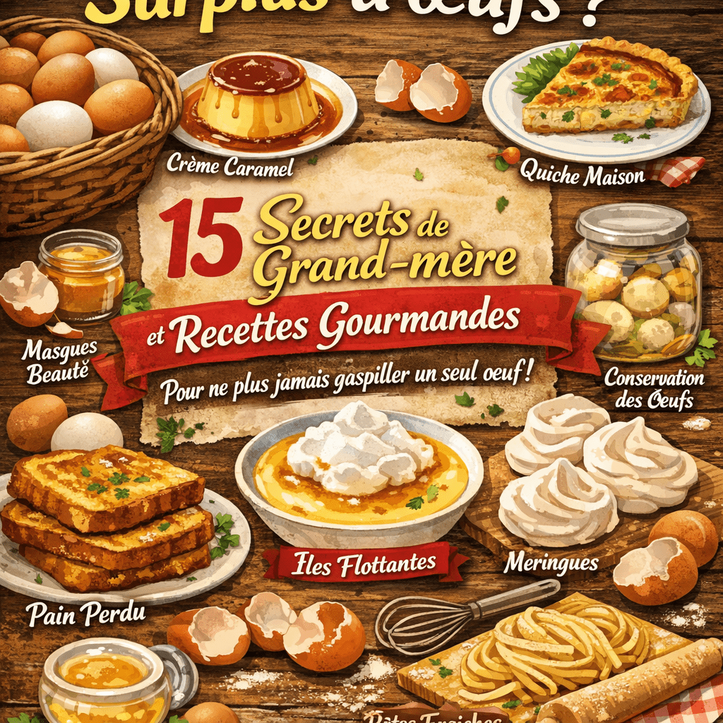 Surplus d'œufs ? 15 Secrets de Grand-mère et Recettes Gourmandes pour ne plus jamais gaspiller un seul œuf !