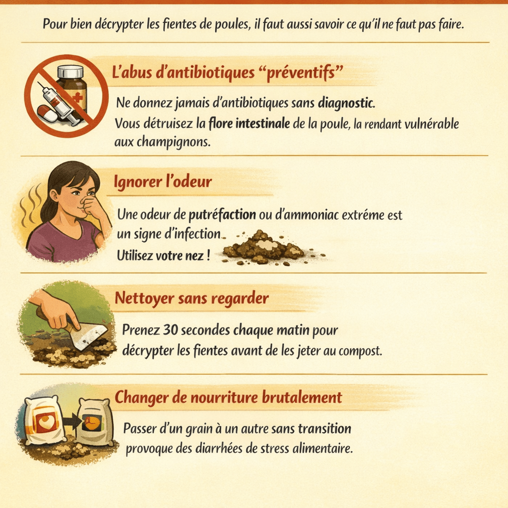 Décrypter les fientes de poules : Le guide ultime pour sauver vos poules avant qu'il ne soit trop tard