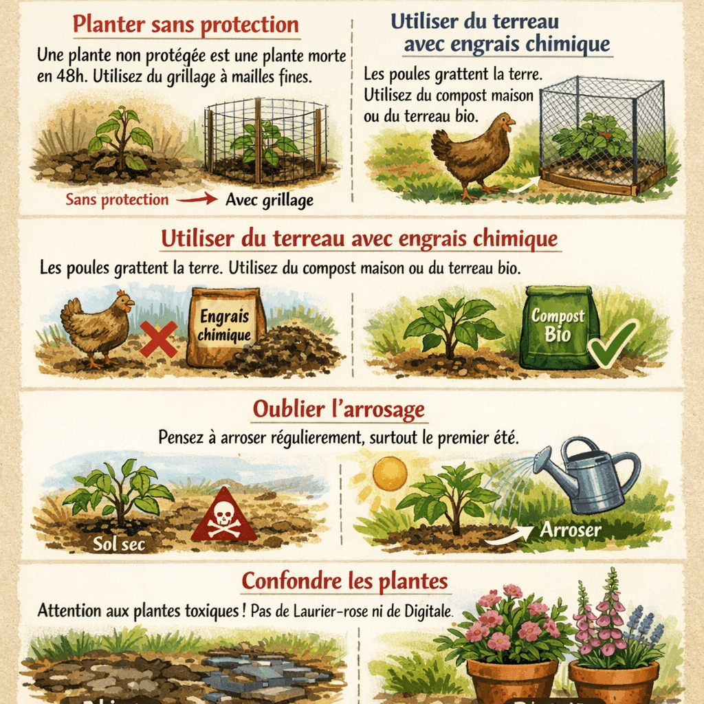plantes aromatiques à planter dans l'enclos de vos poules