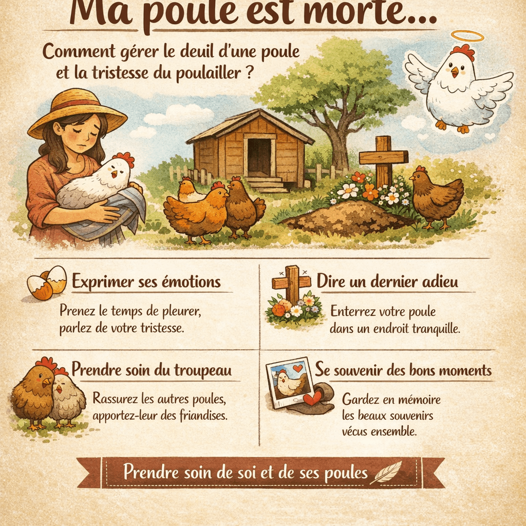 Ma poule est morte : comment gérer le deuil d’une poule et la tristesse du poulailler ?