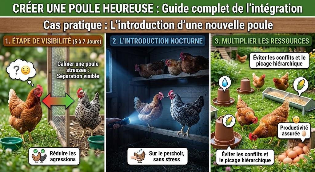 Comment calmer une poule stressée