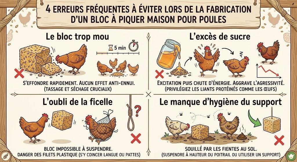 Créez vos Blocs à Piquer Maison pour des Poules Heureuses et en Pleine Santé.