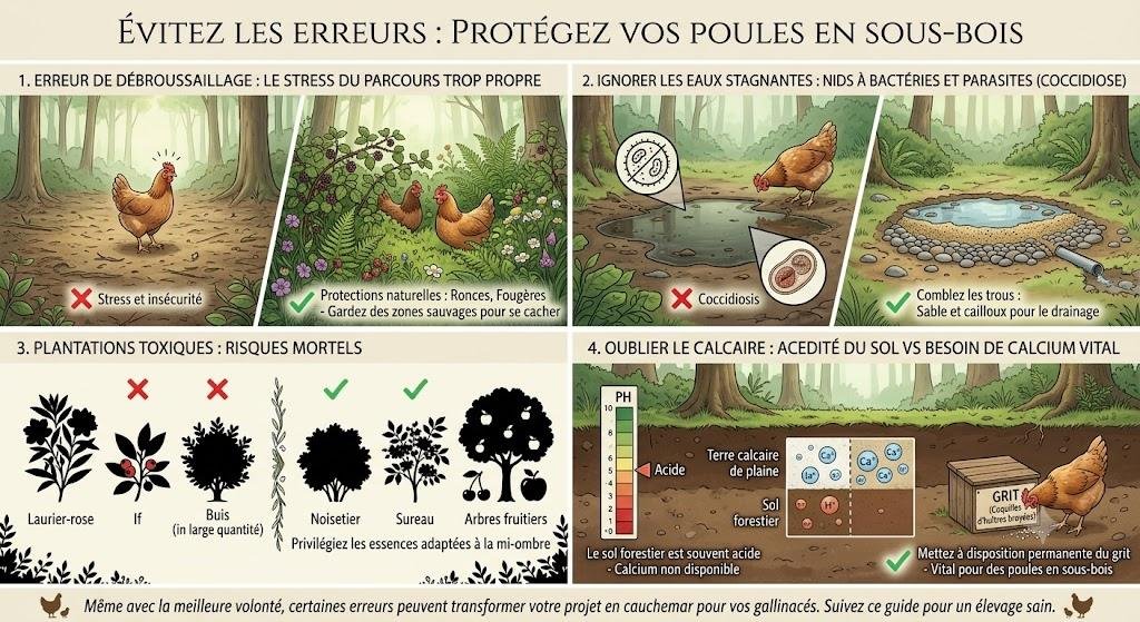 Elever des poules en sous-bois Le paradis caché