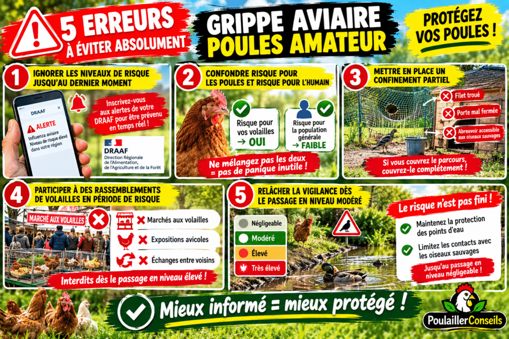 Grippe aviaire poules amateur 2026-2027